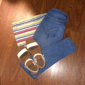 Levi’s vintage light wash skinny jeans